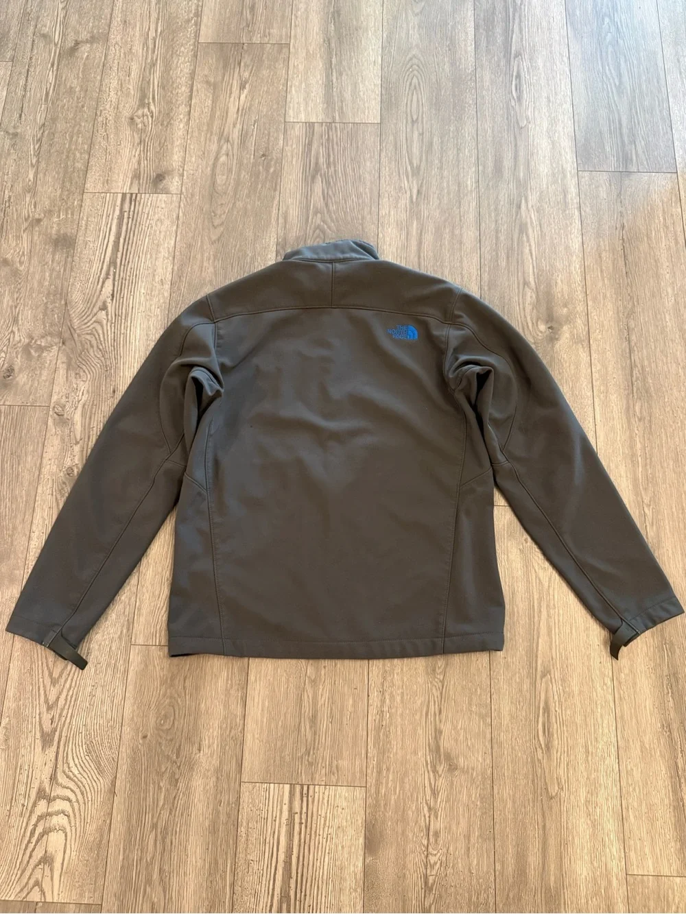 The North Face Grey & Blue Apex Soft Shell Full Zip Men’s  Size: Medium Jacket